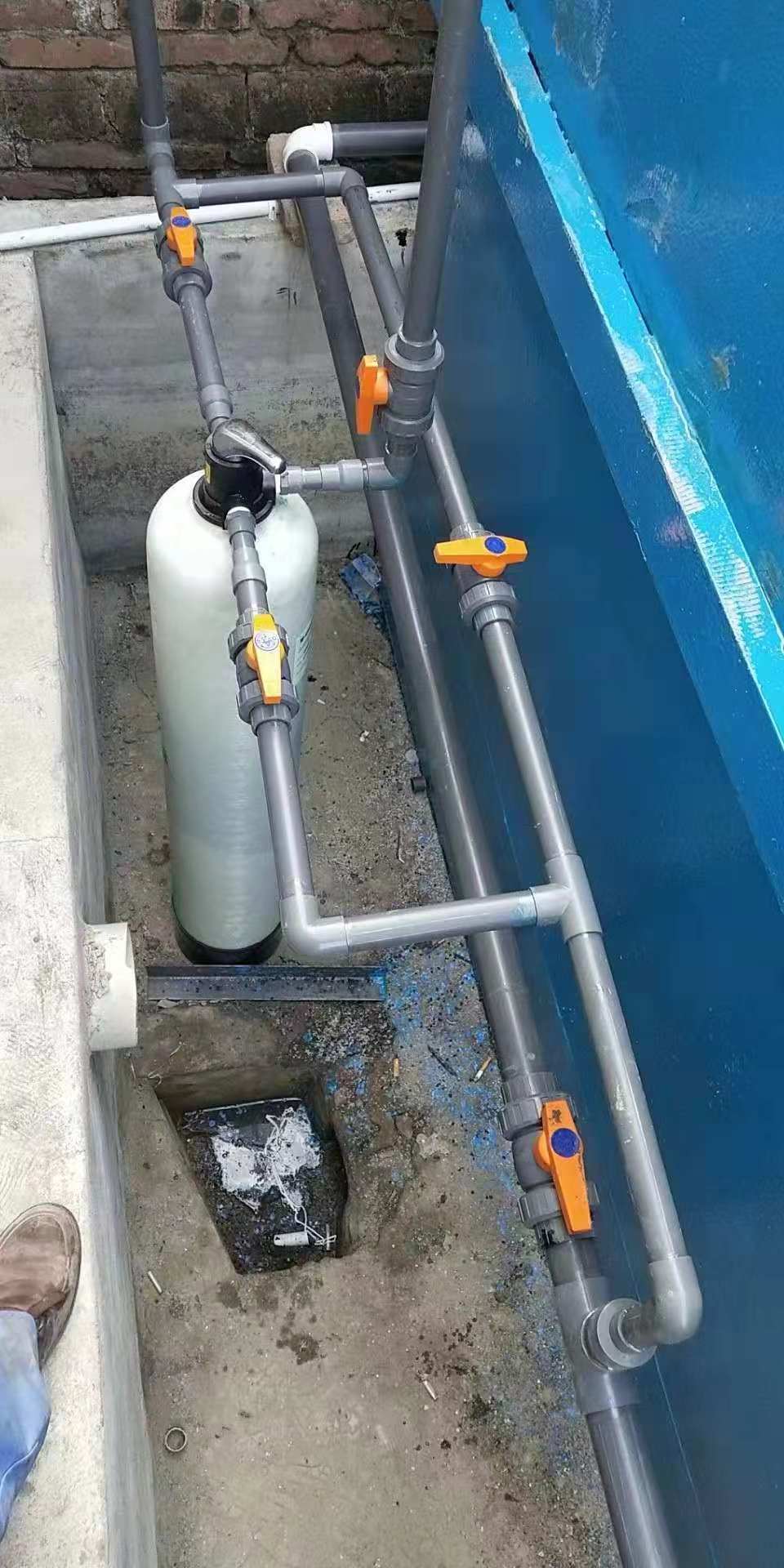 鄢陵縣（xiàn）清潩河禽蛋製品加工廠汙水處理現場製作