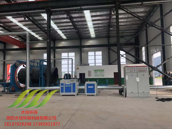 河南三傑新材料有限（xiàn）公司除塵廢氣處理設備（bèi）